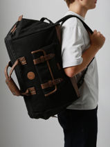 Reistas Voor Cabine Rugzak Travel Cabaia Zwart travel DUFFV2-vue-porte